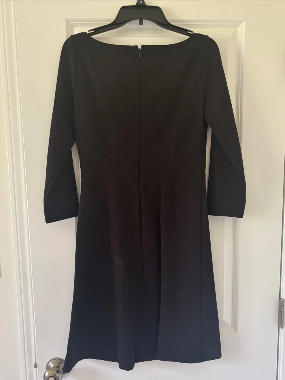 J. Crew Black Long-Sleeve A-Line Dress